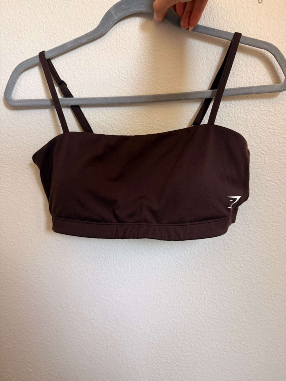 Gymshark Dark Brown Double-Strap Sports Bralette